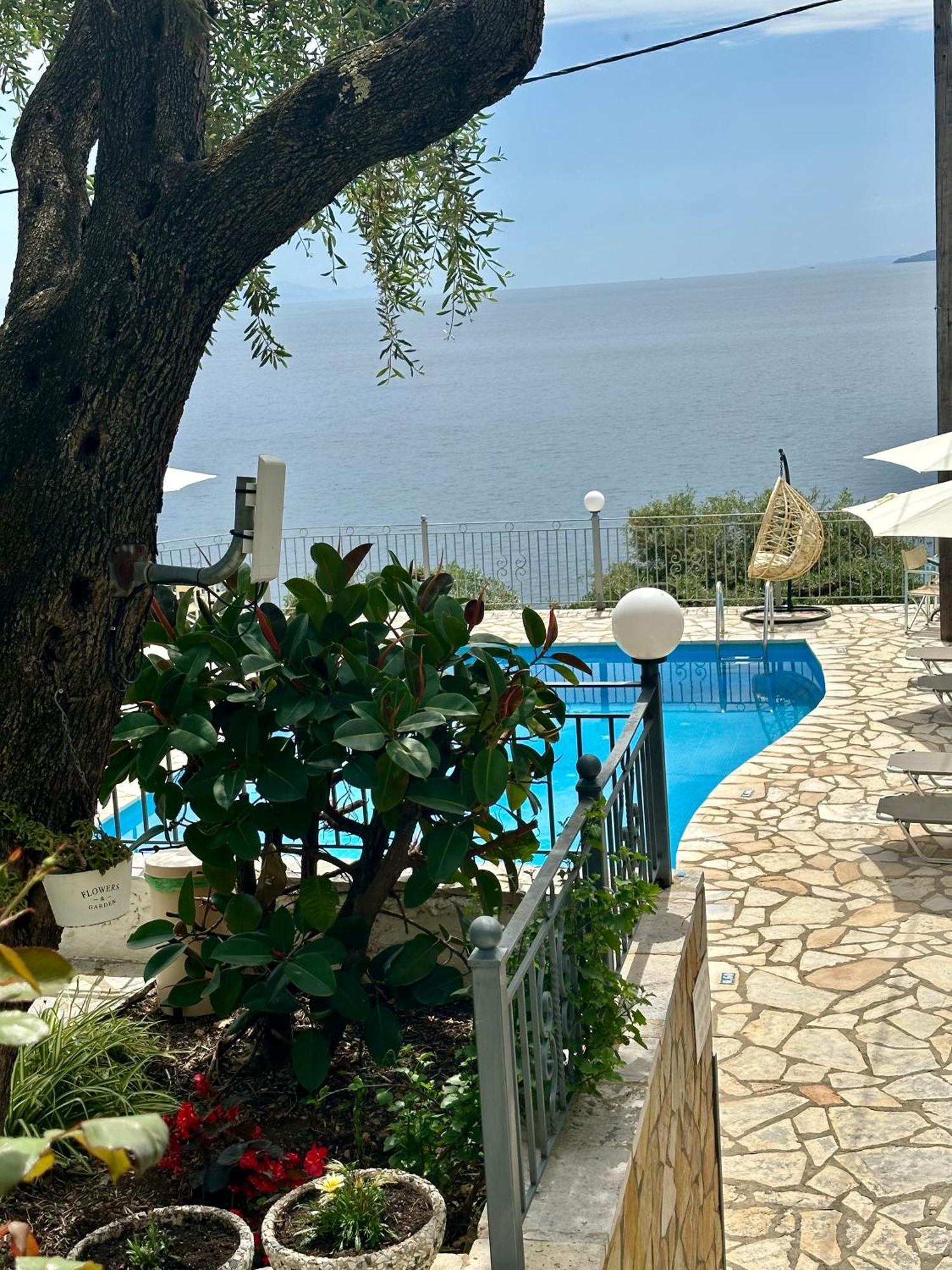 Vladimiros Apartments Barbati Bagian luar foto